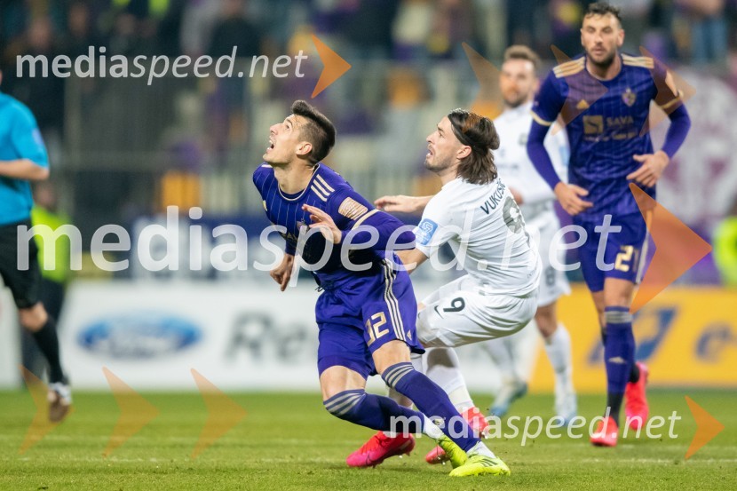  Nemanja Mitrović, nogometaš, NK Maribor;  Ante Vukušić, nogometaš NK OlimpijaNK Maribor : NK Olimpija, prvi derbi v 2020