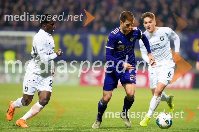  Eric Boakye, nogometaš, NK Olimpija;  Mitja Viler, nogometaš, NK Maribor;  Mitja Valenčič, nogometaš, NK OlimpijaNK Maribor : NK Olimpija, prvi derbi v 2020