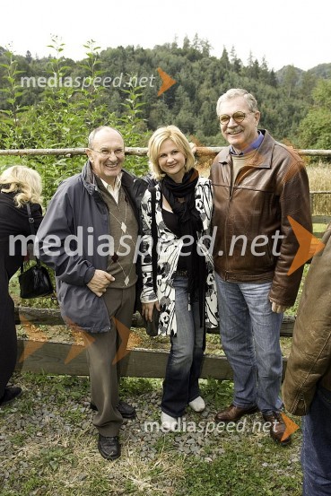 Ervin Fritz, pesnik, dramatik, dramaturg in prevajalec, Norma Bale, direktorica Zavoda za kulturo, turizem in promocijo Gornja Radgona ter Slavko Pregl, pisateljSlovenski pisatelji v Negovi