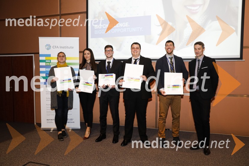  Ana Rauker, profesorica na Zagreb School of Economics and Management;  Katarina  Antolić;  Fran Luke  Vrbanić;  Mihael  Antolić;  Jurica  Krznari;  Bojan Ivanc, CFA, CAIA, član upravnega odbora društva CFA Slovenija in glavni ekonomist Analitike GZS, lokalni koordinator CFA Research Challenge 2018CFA Institute Research Challenge 2020