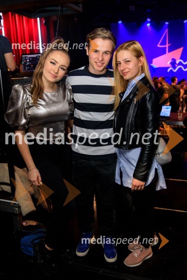  Lina Kuduzović, pevka;  Klemen Kopina, speaker, MC;  Renata Alibegović, Revolution dance crewZALAGASPER, predstavitev prvenca