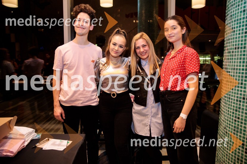  Gašper  Šantl, glasbenik;  Lina Kuduzović, pevka;  Renata Alibegović, Revolution dance crew;  Zala Kralj, glasbenicaZALAGASPER, predstavitev prvenca