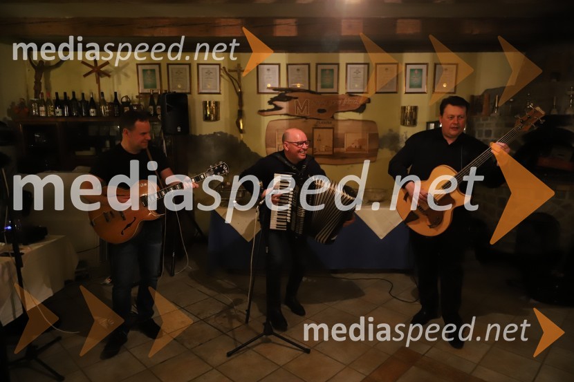  Mike Orešar, Igor in Zlati zvoki;  Boris Rošker, glasbenik;  Branko Novak, Nobis pohištvo, d.o.o.Srečanje muzikantov na izletniški kmetiji Mikuž