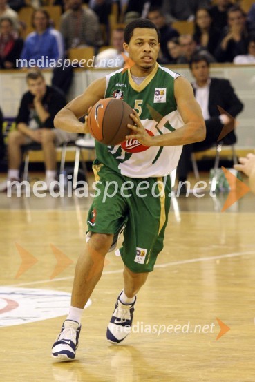 Johnatan Wallace, Union Olimpija (organizator igre, branilec)Košarka: Olimpija - Maccabi Tel Aviv