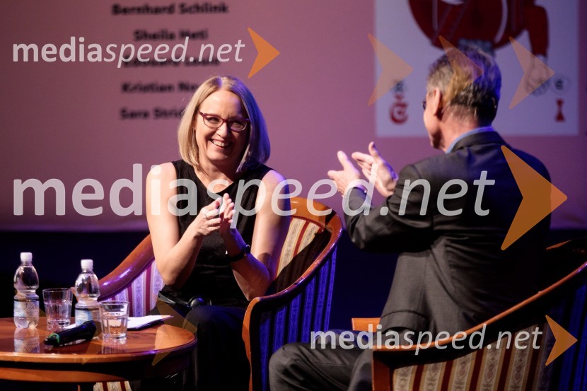  Ksenija Horvat,  novinarka in voditeljica;  Bernhard Schlink, pisateljFabula - Otvoritev Festivala literature sveta