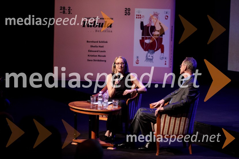  Ksenija Horvat,  novinarka in voditeljica;  Bernhard Schlink, pisateljFabula - Otvoritev Festivala literature sveta