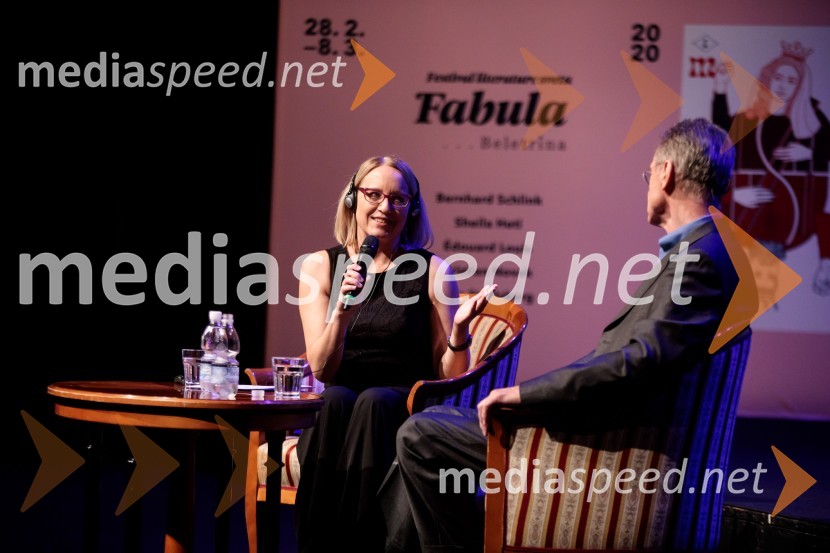  Ksenija Horvat,  novinarka in voditeljica;  Bernhard Schlink, pisateljFabula - Otvoritev Festivala literature sveta