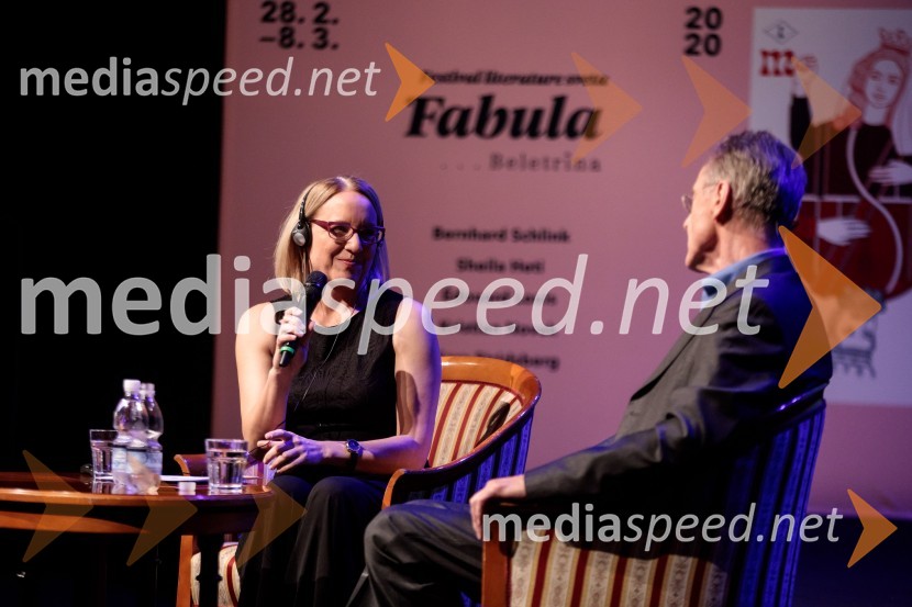  Ksenija Horvat,  novinarka in voditeljica;  Bernhard Schlink, pisateljFabula - Otvoritev Festivala literature sveta