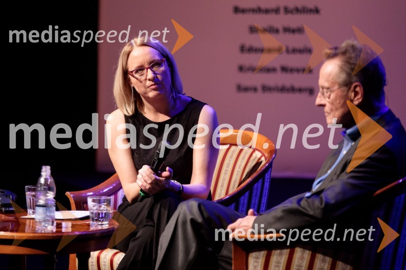  Ksenija Horvat,  novinarka in voditeljica;  Bernhard Schlink, pisateljFabula - Otvoritev Festivala literature sveta