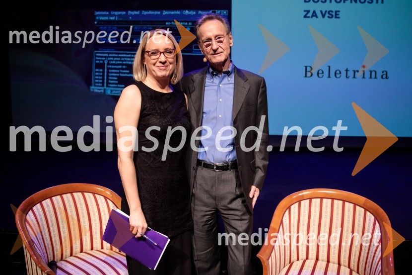  Ksenija Horvat,  novinarka in voditeljica;  Bernhard Schlink, pisateljFabula - Otvoritev Festivala literature sveta