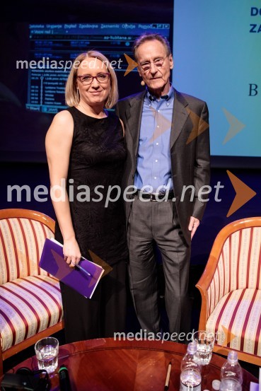  Ksenija Horvat,  novinarka in voditeljica;  Bernhard Schlink, pisateljFabula - Otvoritev Festivala literature sveta