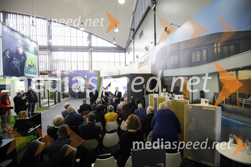 Tiskovna konferenca podjetij Porsche Slovenija in Marles hiše