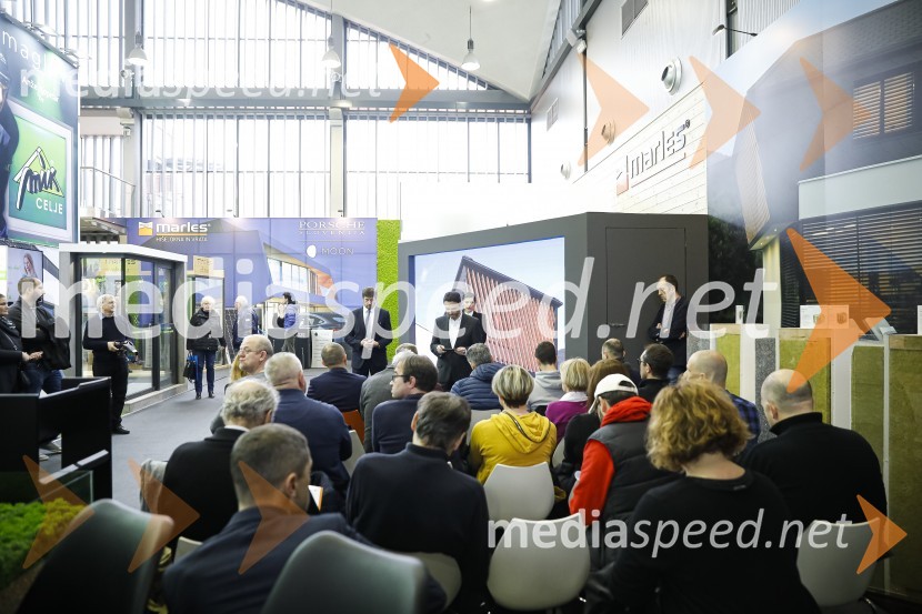 Tiskovna konferenca podjetij Porsche Slovenija in Marles hiše
