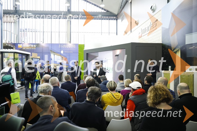 Tiskovna konferenca podjetij Porsche Slovenija in Marles hiše