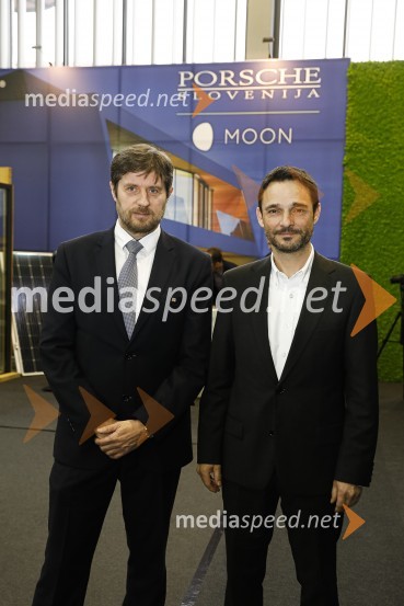  Bogdan Božac, direktor, Marles d.o.o.;  Danilo Ferjančič, generalni direktor Porsche Slovenija d.o.oTiskovna konferenca podjetij Porsche Slovenija in Marles hiše