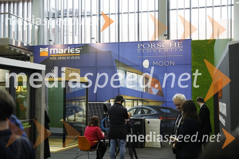Tiskovna konferenca podjetij Porsche Slovenija in Marles hiše
