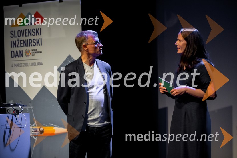  Andrej Ržišnik, direktor podjetja Protim Ržišnik Perc;  Jana Lutovac Lah, voditeljicaSlovenski inženirski dan