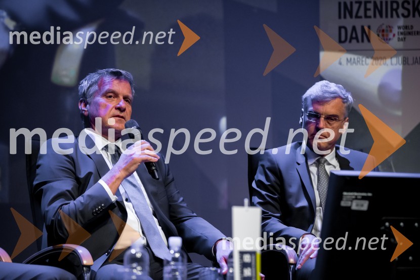  Bogdan Barbič, direktor družbe HESS; mag. Črtomir Remec, direktor Stanovanjskega sklada RSSlovenski inženirski dan