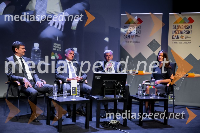  Marko Brezigar, 2TDK;  Bogdan Barbič, direktor družbe HESS; mag. Črtomir Remec, direktor Stanovanjskega sklada RS;  Jana Lutovac Lah, voditeljicaSlovenski inženirski dan