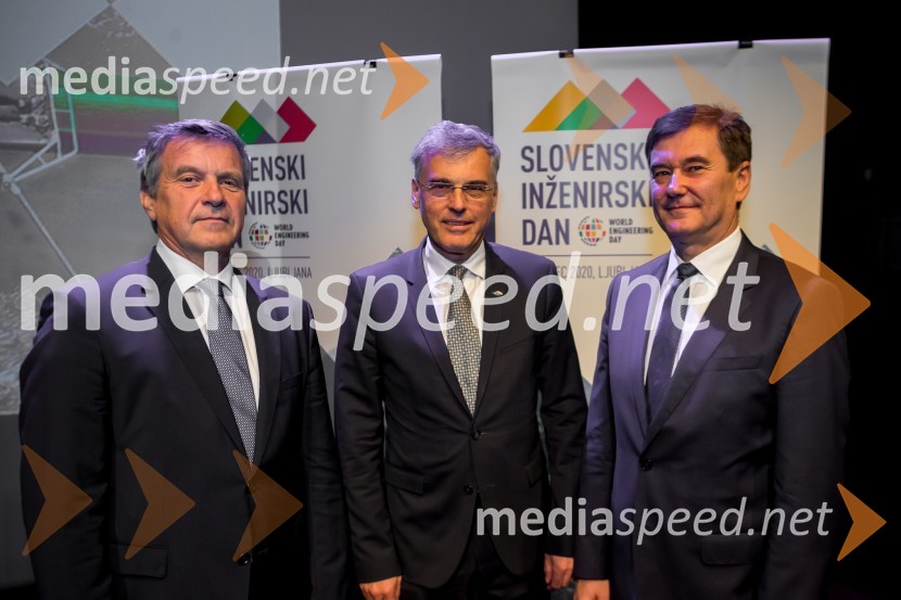  Bogdan Barbič, direktor družbe HESS; mag. Črtomir Remec, direktor Stanovanjskega sklada RS;  Marko Brezigar, 2TDKSlovenski inženirski dan