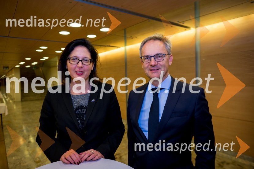 mag. Barbara Škraba Flis, Generalna sekretarka Inženirske zbornice Slovenije;  Angelo Žigon, direktor podjetja Elea iC d.o.oSlovenski inženirski dan