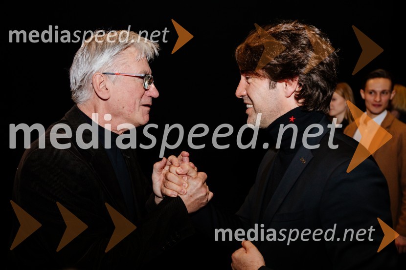  Vojko Vidmar, nekdanji baletnik;  Edward Clug, umetniški direktor, Balet SNG MariborFalling Angels, premiera baleta v SNG Maribor