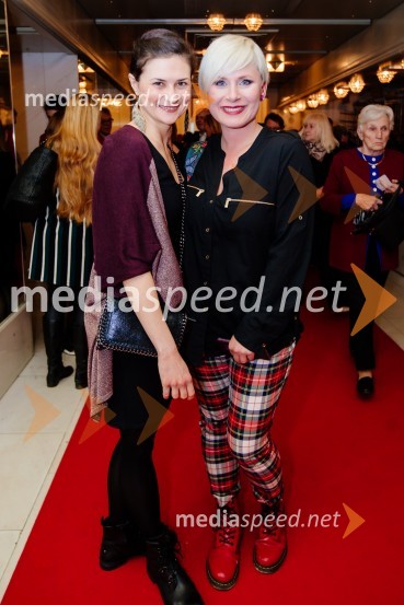  Nina Smerdu;  Ana  Praznik, voditeljica oddaje, Delovna akcijaFalling Angels, premiera baleta v SNG Maribor