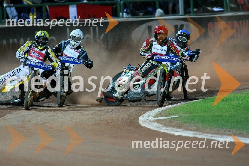 Hans Andersen, Danska, Andreas Jonsson, Švedska, Leigh Adams, Avstralija in ...SPEEDWAY GRAND PRIX 2008, VN Italije 2008, dirka