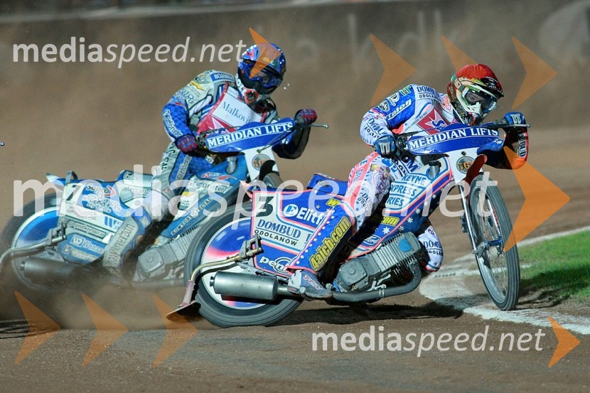 Rune Holta, Poljska in Jason Crump, AvstralijaSPEEDWAY GRAND PRIX 2008, VN Italije 2008, dirka