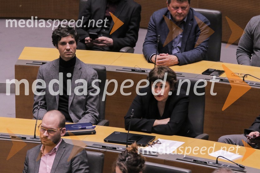  Luka Mesec, poslanec, koordinator Levice;  ... Potrjena 3. Janševa vlada