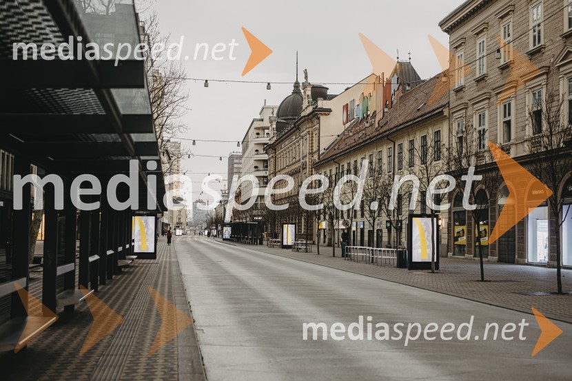 Prazna Ljubljana v času novega korona virusa covid-19