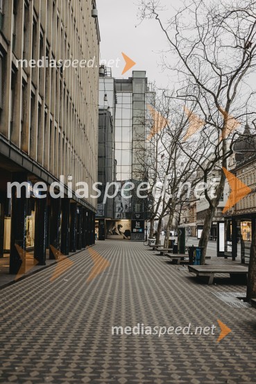 Prazna Ljubljana v času novega korona virusa covid-19