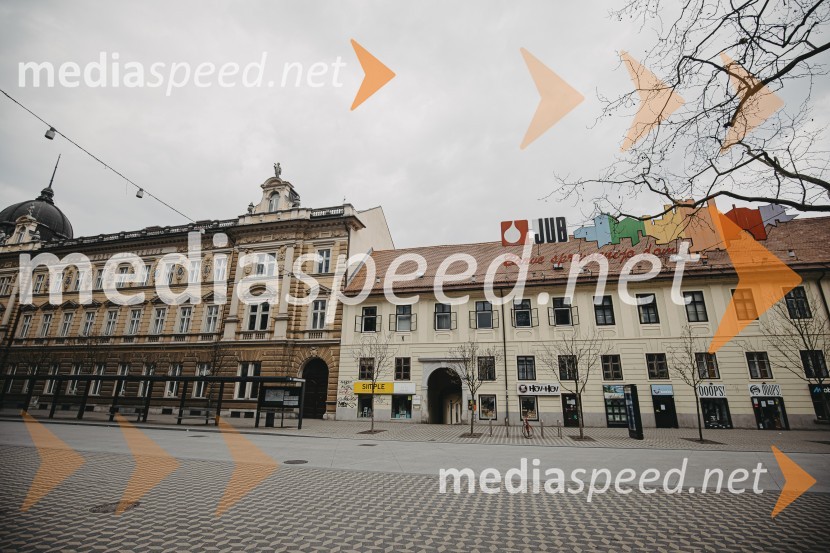 Prazna Ljubljana v času novega korona virusa covid-19