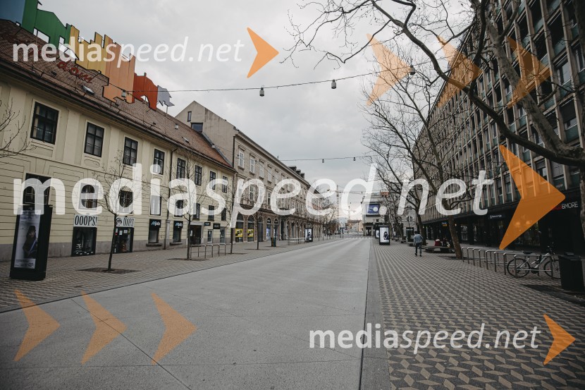 Prazna Ljubljana v času novega korona virusa covid-19