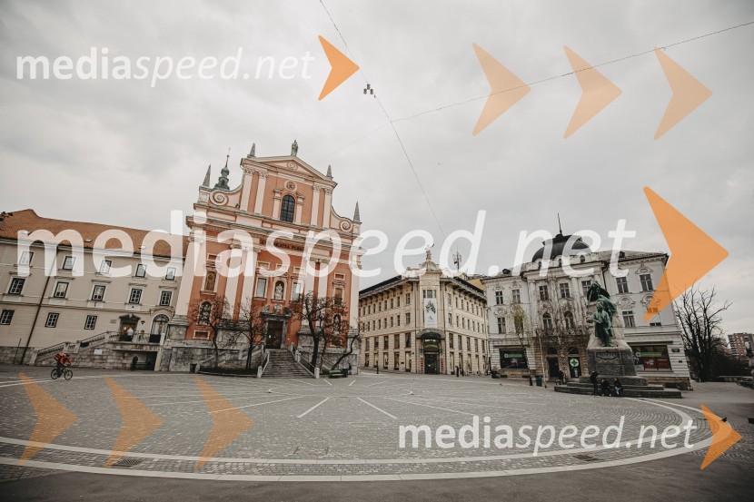 Prazna Ljubljana v času novega korona virusa covid-19