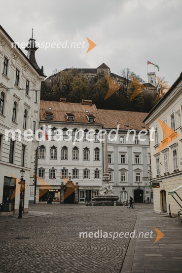 Prazna Ljubljana v času novega korona virusa covid-19