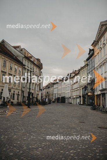 Prazna Ljubljana v času novega korona virusa covid-19