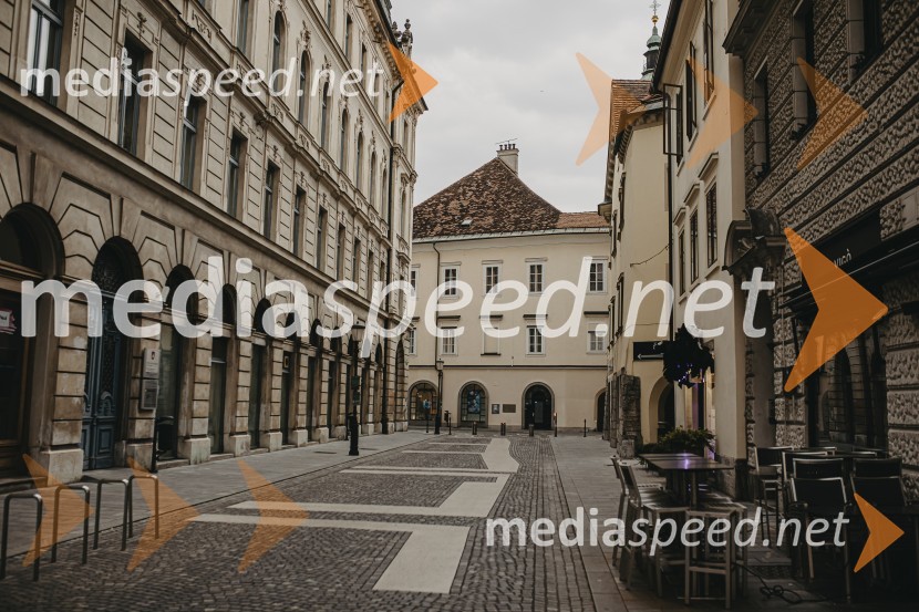 Prazna Ljubljana v času novega korona virusa covid-19