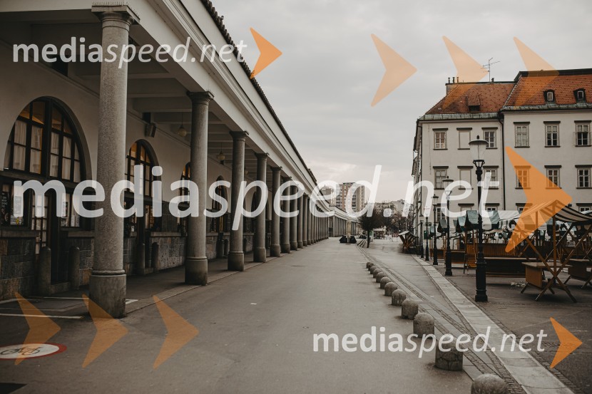 Prazna Ljubljana v času novega korona virusa covid-19