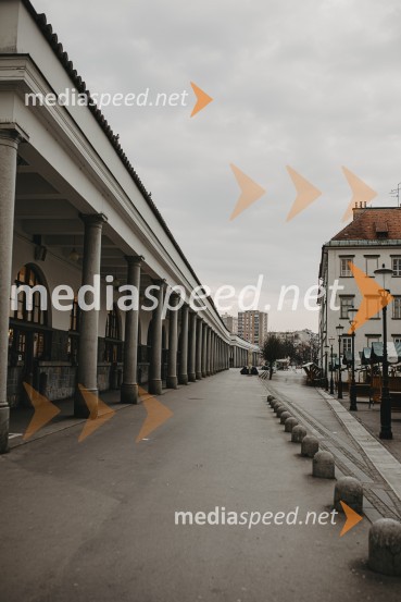 Prazna Ljubljana v času novega korona virusa covid-19