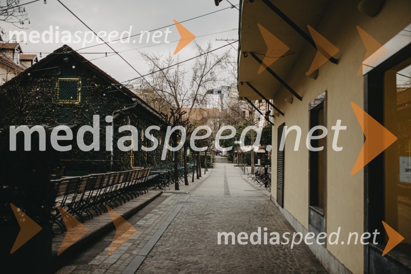 Prazna Ljubljana v času novega korona virusa covid-19