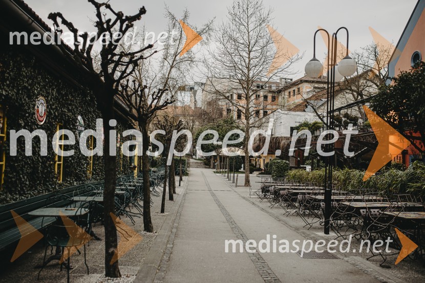 Prazna Ljubljana v času novega korona virusa covid-19