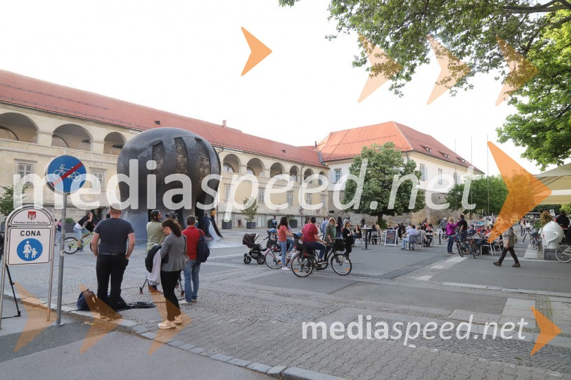 Protivladni protest na kolesih v Mariboru