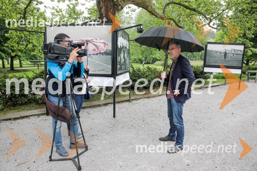  Igor Evgen Bergant, novinar in TV voditelj100 let Nogometne zveze Slovenije, otvoritev razstave