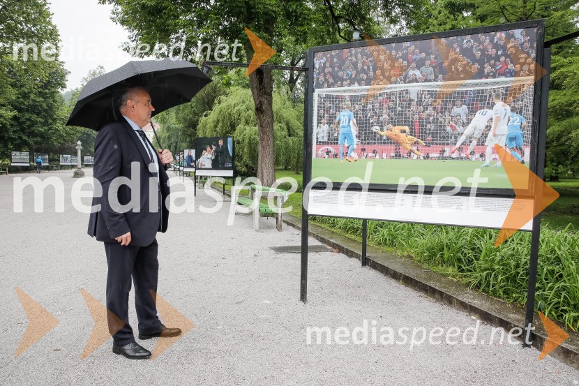  Radenko Mijatović, predsednik Nogometne zveze Slovenije100 let Nogometne zveze Slovenije, otvoritev razstave