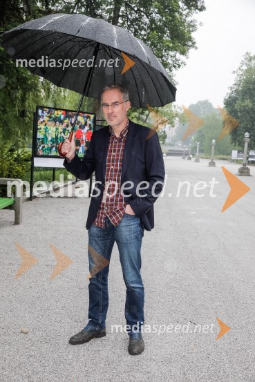  Igor Evgen Bergant, novinar in TV voditelj100 let Nogometne zveze Slovenije, otvoritev razstave