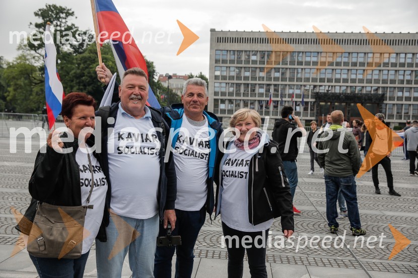 Tretji protivladni protest v Ljubljani