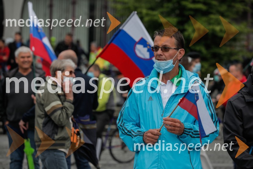 Tretji protivladni protest v Ljubljani