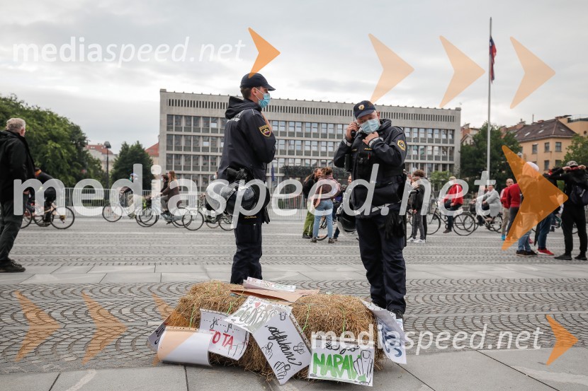 Tretji protivladni protest v Ljubljani