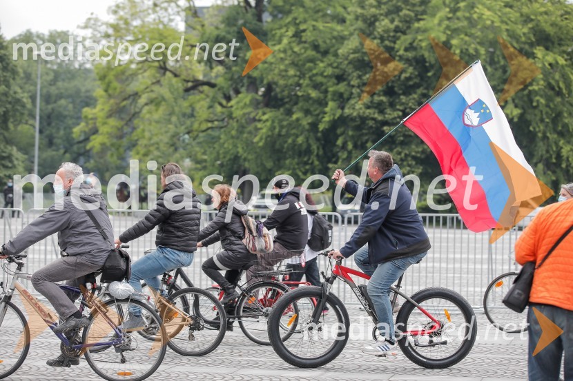 Tretji protivladni protest v Ljubljani